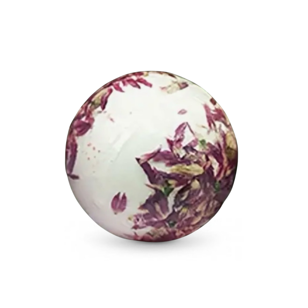 Boule de bain, fleurs séchées
