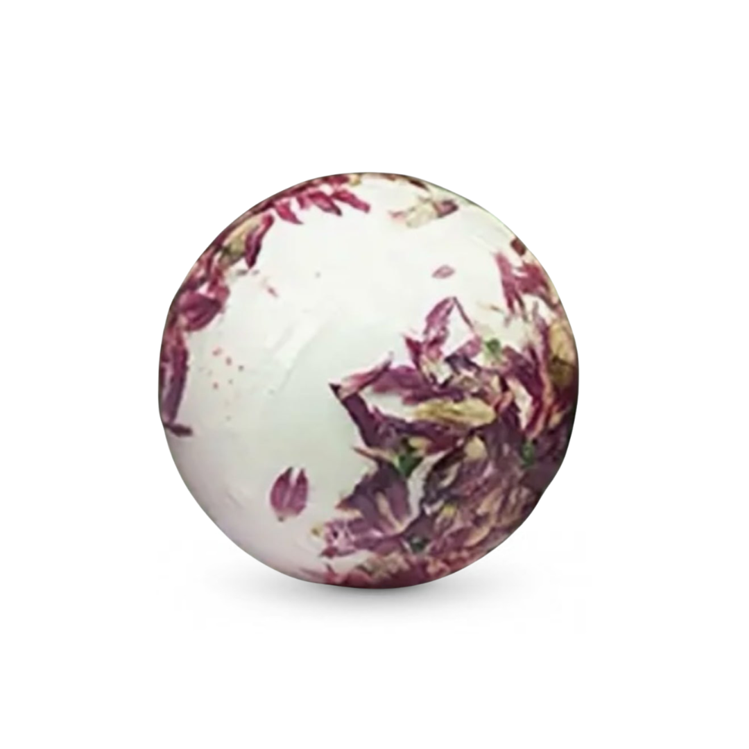 Boule de bain, fleurs séchées