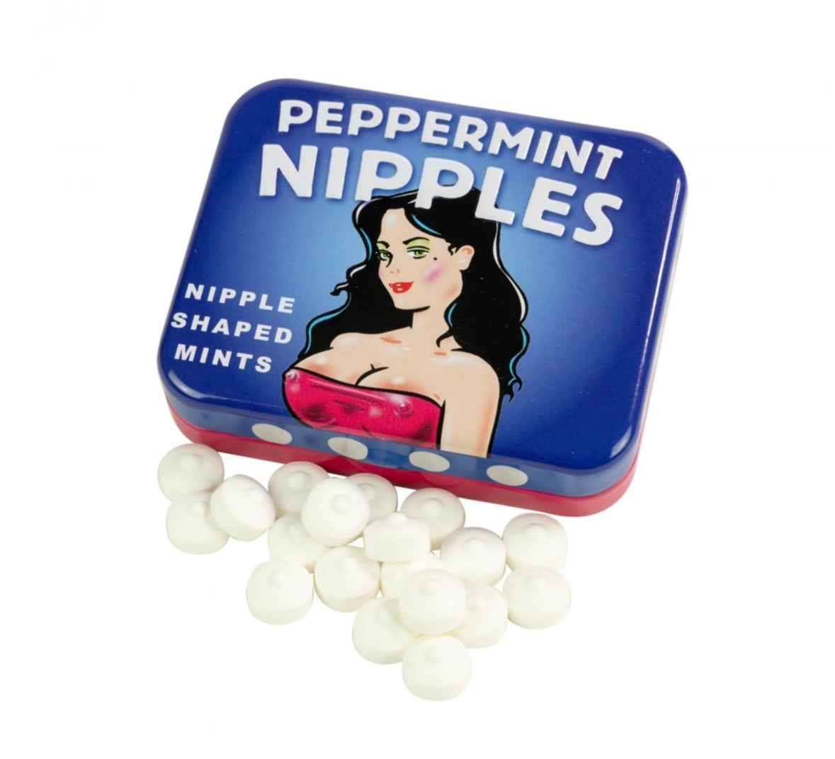 Bonbon mentholé forme de seins